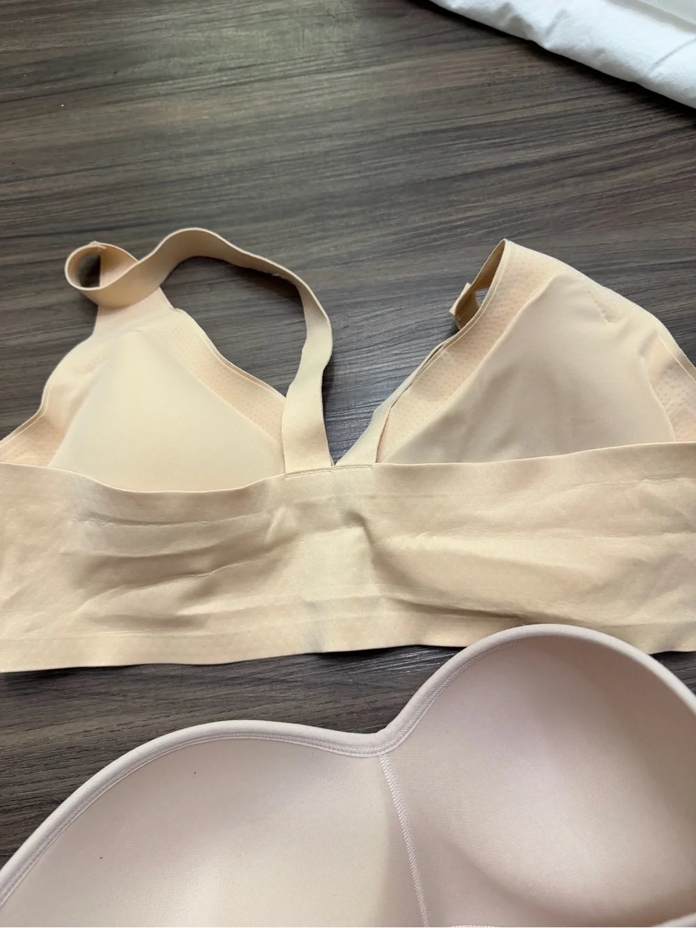 3-Pack Seamless Bras in Peach, Ivory & Cream sz L bundle lots of - Picture 7 of 9